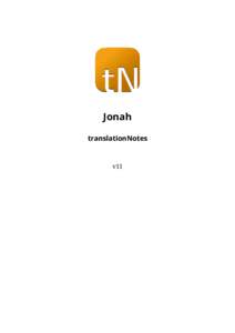 Jonah translationNotes v11  Copyrights & Licensing