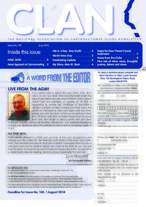 THE NATIONAL ASSOCIATION OF LARYNGECTOMEE CLUBS NEWSLETTER Issue No. 129 JuneInside this issue