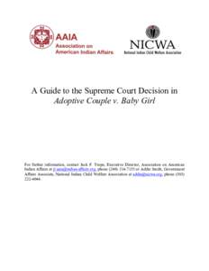 Analysis of Adoptive Couple v  Baby Girl - final