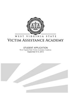 WVSVAA Student Application Form (Please Print)