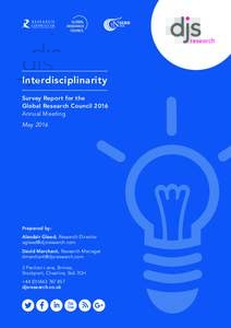 Interdisciplinarity Survey Report for the Global Research Council 2016 Annual Meeting May 2016