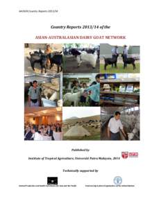 AADGN Country Reports[removed]Country Reports[removed]of the ASIAN-AUSTRALASIAN DAIRY GOAT NETWORK  Published by