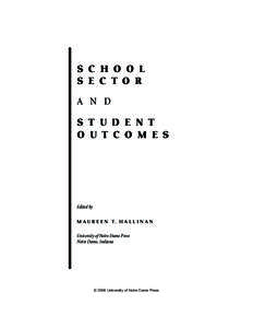 Alternative education / Charter school / Education in the United States / School voucher / Independent school / State school / School choice / Private school / Single-sex education / Education / Education economics / Education policy