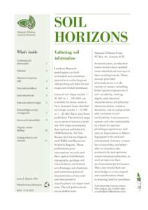Soil Horizons Newsletter, Issue 2, March 1998