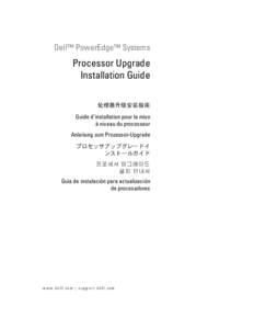 Processor Upgrade Installation Guide