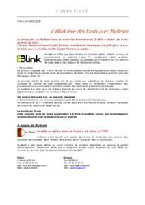 Microsoft Word - Communiqu. lev.e de fonds-EBlink-octobre 2008