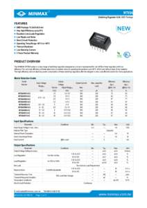 ®  M78SA Switching Regulator 0.5A, SMD Package  FEATURES