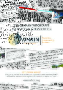 WHRIN THE WITCHCRAFT & HUMAN RIGHTS INFORMATION NETWORK Awareness. Understanding.