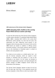 Press release  Alexander Braun Press officer  Landesbank Baden-Württemberg