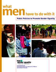 What Men Have to Do With It: Public Policies to Promote Gender Equality