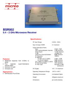 Microsoft Word2GHz Microwave Receiver BSR002
