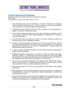 Microsoft Word - DTC Transit Advertising Guidelines