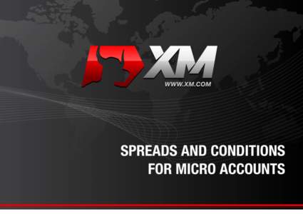 XM Spreads and Conditions for Micro Accounts, 2013