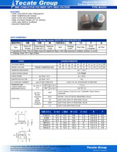 Tecate Group  Aluminum Electrolytic Surface Mount Capacitors TYPE MXCPH