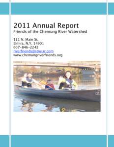 Annual Report Friends of the Chemung River Watershed 111 N. Main St. Elmira, N.Y