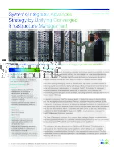 Systems Integrator Advances Strategy by Unifying Converged Infrastructure Management Customer Case Study