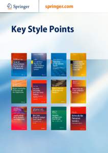 ABC  springer.com Key Style Points
