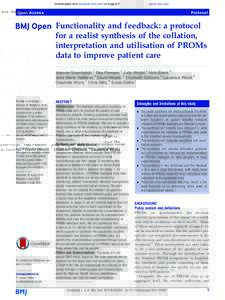Downloaded from bmjopen.bmj.com on August 5, Published by group.bmj.com  Open Access Protocol