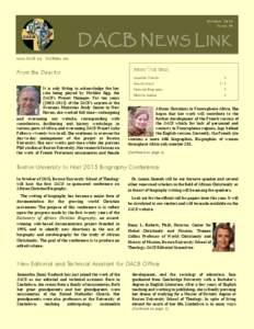 October 2014 Issue 10 DACB N EWS L INK www.DACB.org 