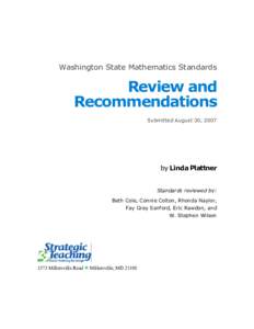 Microsoft Word - WAFinalRecommendationsMath 8-30.doc
