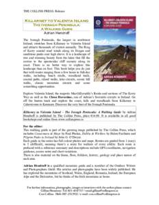 THE COLLINS PRESS: Release  Killarney to Valentia Island The Iveragh Peninsula: A Walking Guide