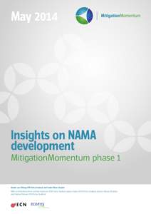 MayInsights on NAMA development MitigationMomentum phase 1