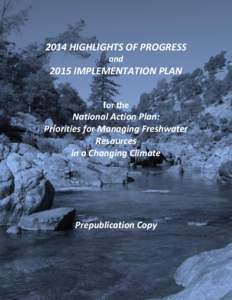 2014 Highlights of Progress and 2015 Implementation Plan
