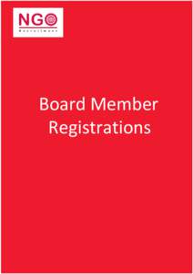 NG R e c r u i t m e n t Board Member Registrations