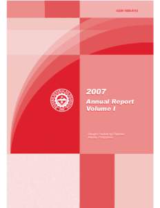 ISSN[removed]Annual Report Volume I