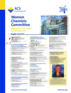Women Chemists Committee 241ST ACS NATIONAL MEETING