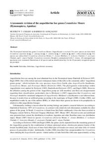 A taxonomic revision of the augochlorine bee genus Ceratalictus Moure (Hymenoptera, Apoidea)