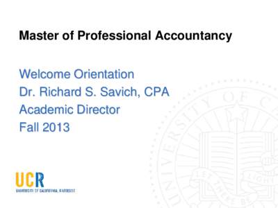 Masters of Professional Accountancy