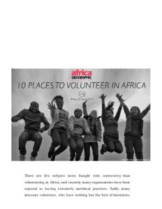 Places to Volunteer in Africa - Africa Geographic Magazine
