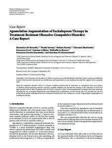 Hindawi Publishing Corporation Case Reports in Psychiatry Volume 2012, Article ID[removed], 4 pages