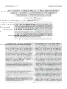 Journal of Experimental Psychology: General 2009, Vol. 138, No. 1, 39 – 63 © 2009 American Psychological Association/$12.00 DOI: a0014678