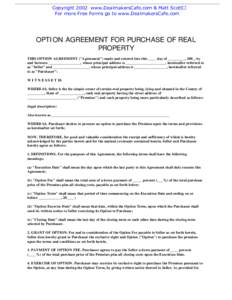 Option to Purchase Real Estate 2.PDF