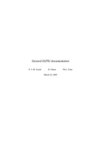 General CUTEr documentation N. I. M. Gould D. Orban March 24, 2005