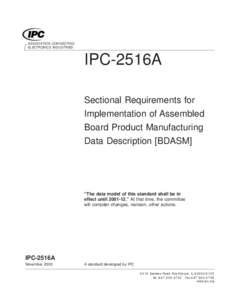 Sectional Requirements for Implementation of Assembled Board Product Manufacturing Data Description