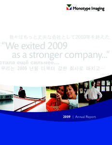 ྆˓̧̔̈̍‫̏ୂ׋‬٤᪖̍˼̋ඕ̷Ფ˭̄  “We exited 2009 as a stronger company...”  ÌÍ»Æ» ÀÔÛ ÌÃÆ×ÈÀÀ…