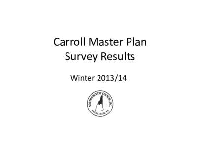 Carroll Master Plan Survey Results Winter[removed] Voters and Property Owners 29% Response Rate