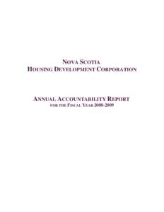NSHDC Accountability Report[removed]