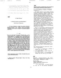 1A4  1. P. Nicoletopoulos, in Proceedings of Third Symposium on Plasma Double Layers, Iasi, Romania, 1987, edited by G. Popa and M. Sanduloviciu (in press).  Laboratory Hodel of WaveKurrent W i w s Launched by