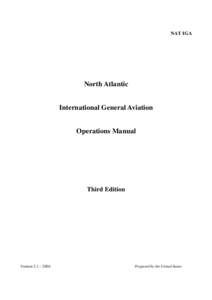North Atlantic International General Aviation Operations Manual