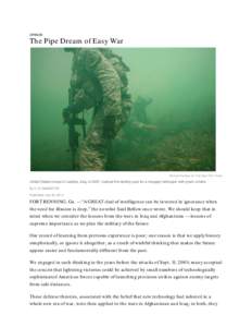OPINION  The Pipe Dream of Easy War Michael Kamber for The New York Times