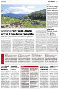 Bellinzona  Corriere del Ticino Venerdì 3 luglio 2015