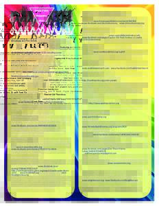 Youth Pride Calendar 2014 Revealing Queer: over 40 years of Northwest LGBTQ history Now through July 6. Family Day on Saturday, June 28.