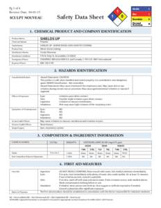 Pg 1 of 4 Revision Date: Safety Data Sheet  SCULPT NOUVEAU