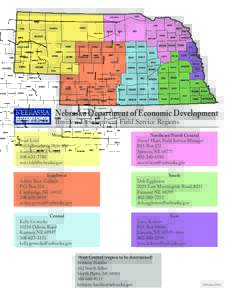 Nebraska Department of Economic Development Business Development Field Service Regions West Starr Lehl 505A Broadway, Suite 400 Scottsbluff, NE 69361