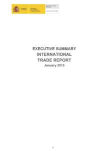 0  Executive Summary International Trade Report. January