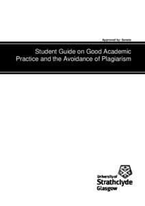 Microsoft Word - Student Guide to Good Academic Practice and the Avoidance of Plagiarism.doc